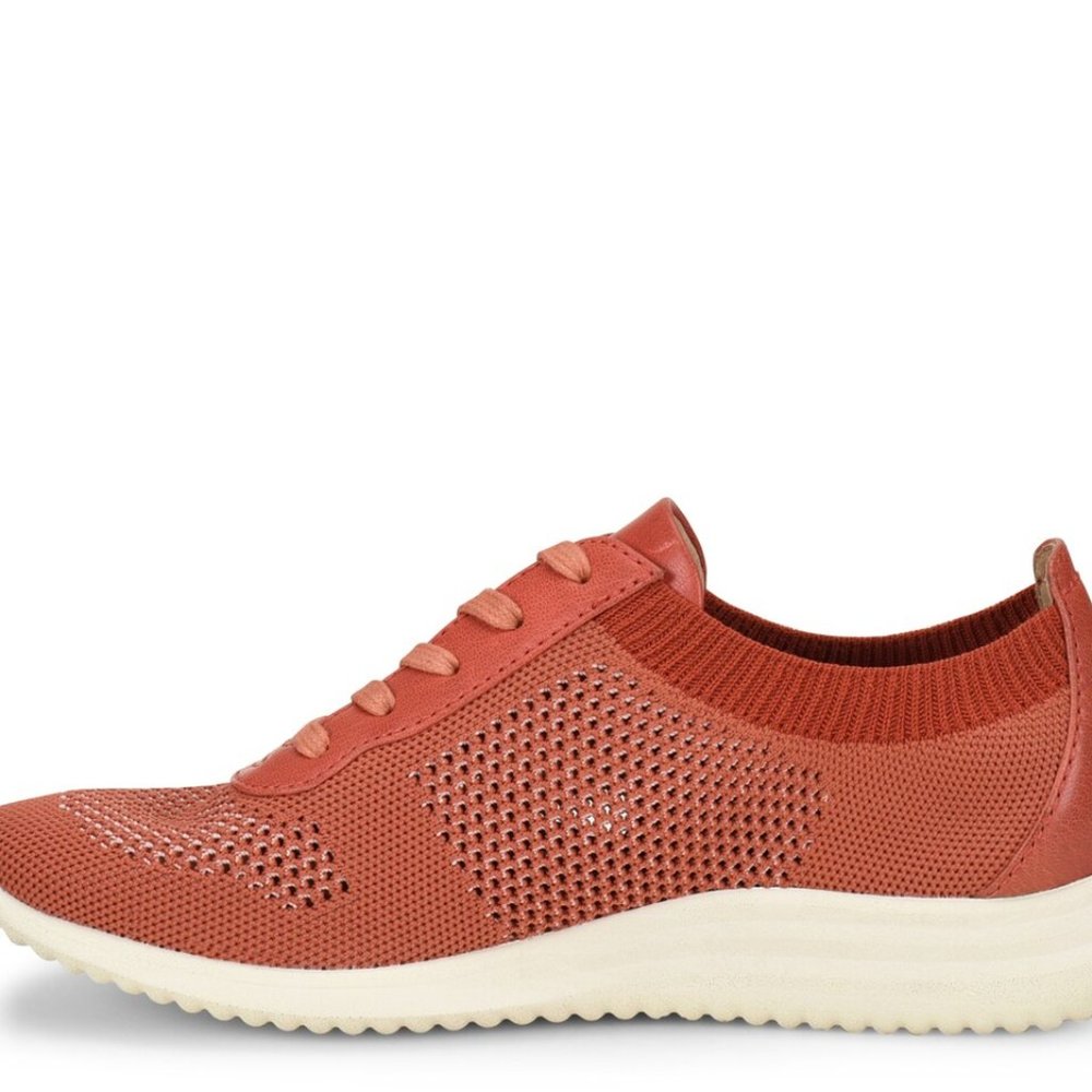WOMEN'S SOFFT NOVELLA SNEAKER MANGO/WASHED ROSE KNIT MESH